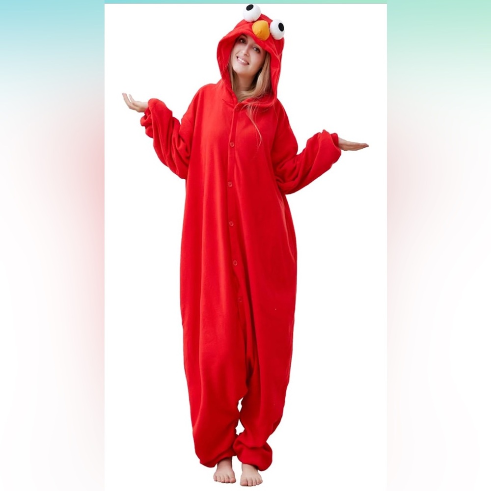 Red Hooded Pajama Onesie